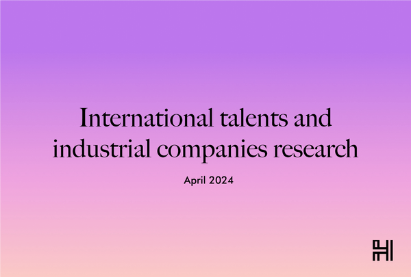 International Talents and industrial companies research